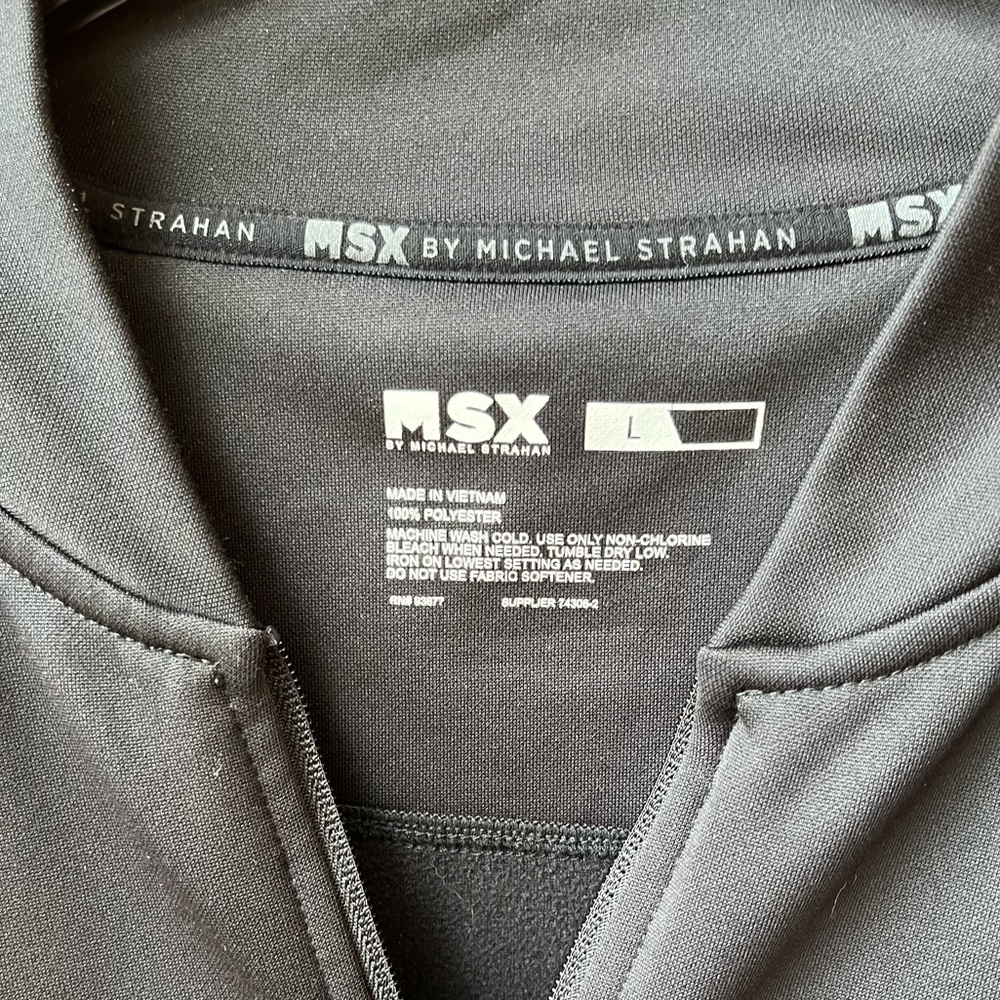 Michael Strahan Black Polyester Jacket Size Large… - image 3